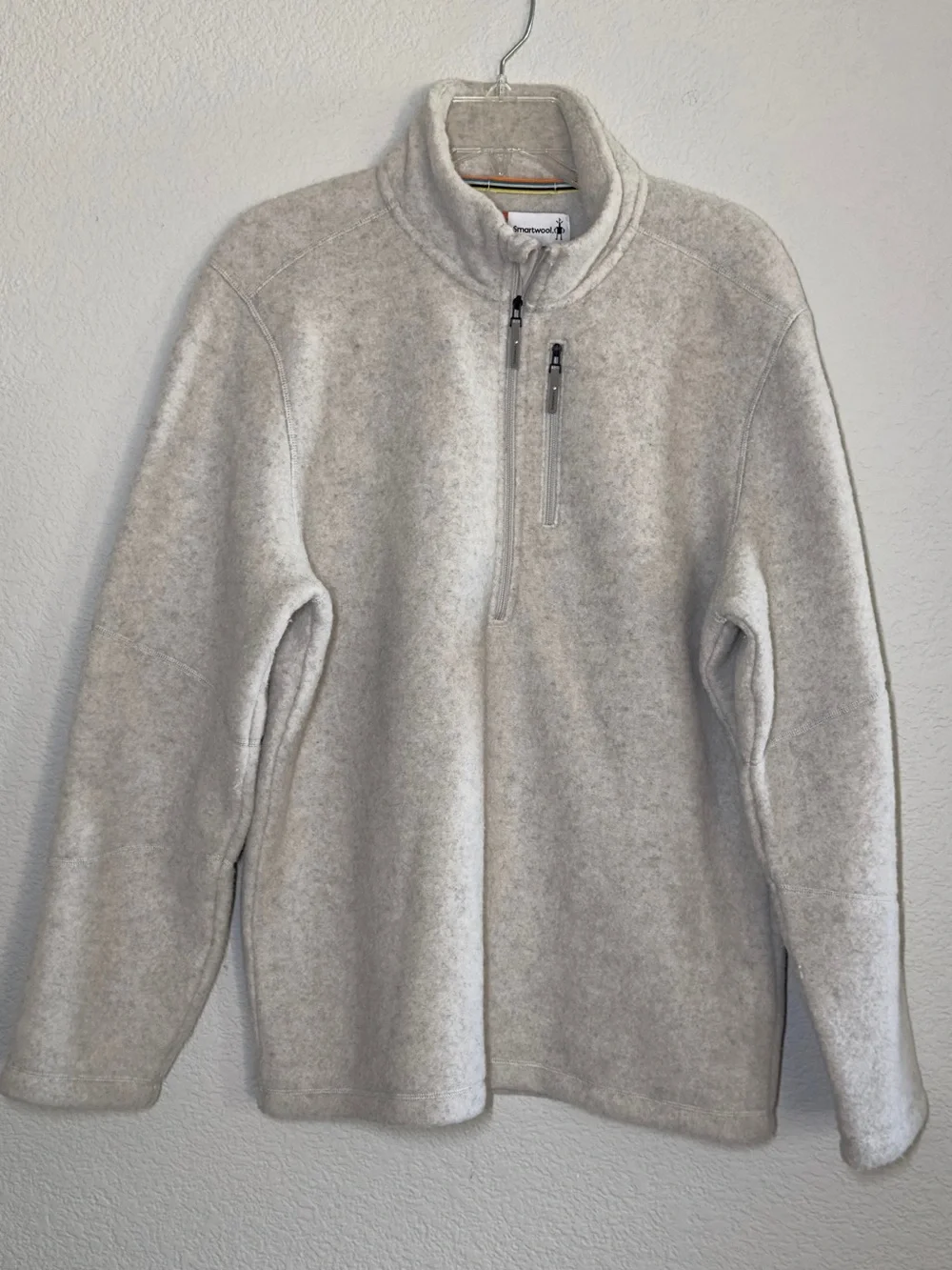 Smartwool Men's Light Gray Full-Zip Fleece Jacket
